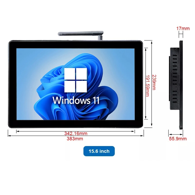 15.6-Inch Capacitive Touch Screen Display Industrial Control Equipment Embedded All-in-One Computer